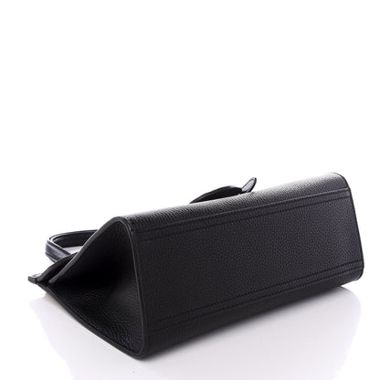 Gucci Calfskin Mini GG Marmont Top Handle Bag Black 3 of 8