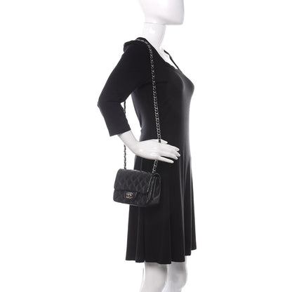 Chanel Lambskin Quilted Mini Square Flap Black 2 of 11