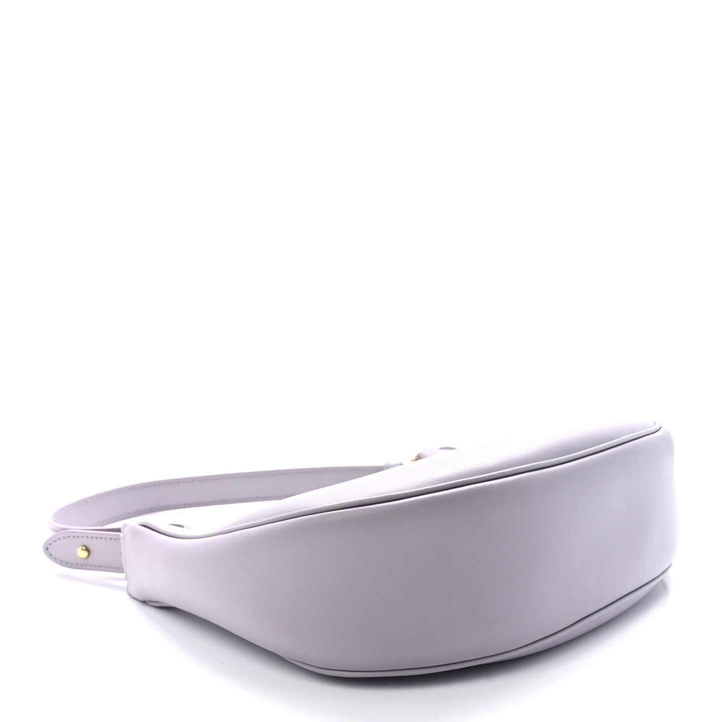Smooth Calfskin Ava Shoulder Bag Lavender Grey
