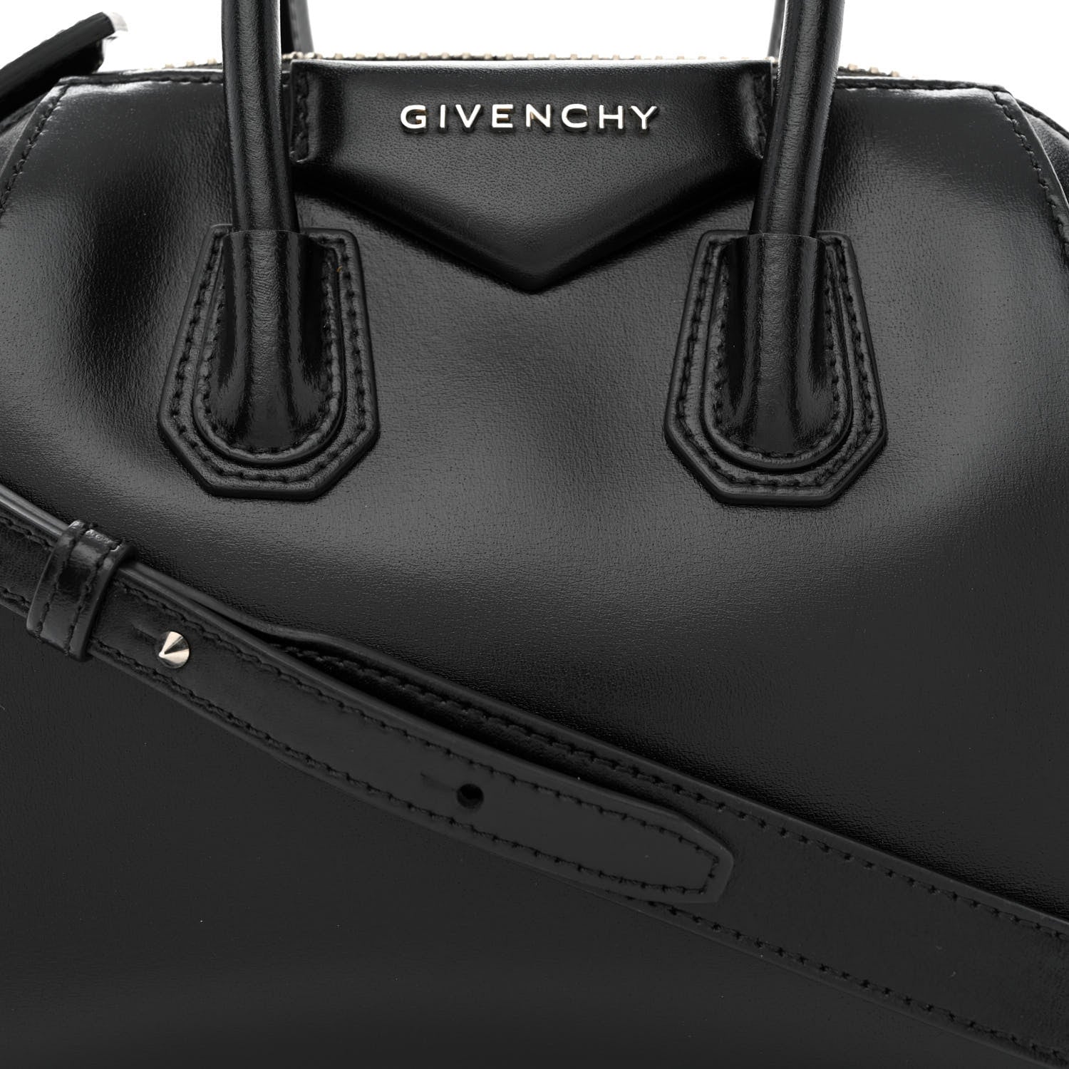 Givenchy Shiny Lord Calfskin Mini Antigona Black 8 of 11