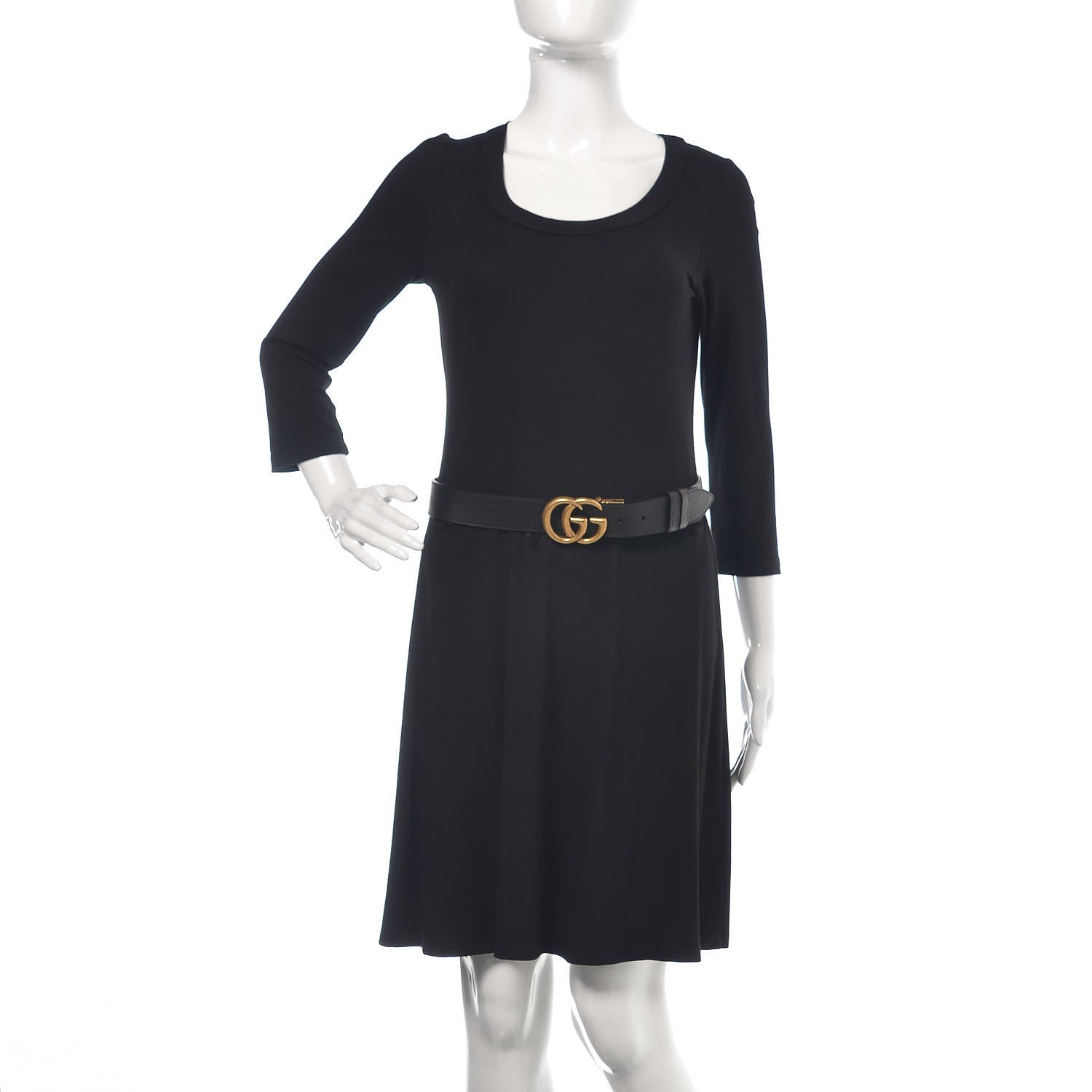 Gucci Calfskin Double G Reversible 37mm Belt 85 34 Black Cocoa 2 of 6