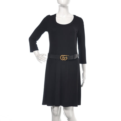 Gucci Calfskin Double G Reversible 37mm Belt 85 34 Black Cocoa 2 of 6