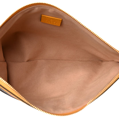Gucci GG Supreme Monogram Flora Large Ophidia Pouch Clutch Beige Multicolor Crop 5 of 7