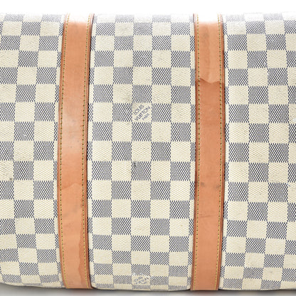 Louis Vuitton Damier Azur Keepall Bandouliere 45 28 of 32