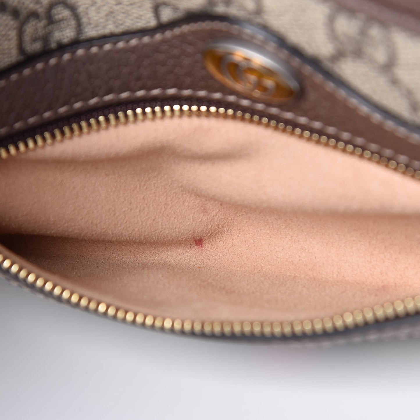 GG Supreme Monogram Web Mini Ophidia Shoulder Bag Brown