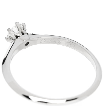 Tiffany Platinum Diamond .31ct Solitaire Engagement Ring 56 7.5 6 of 7