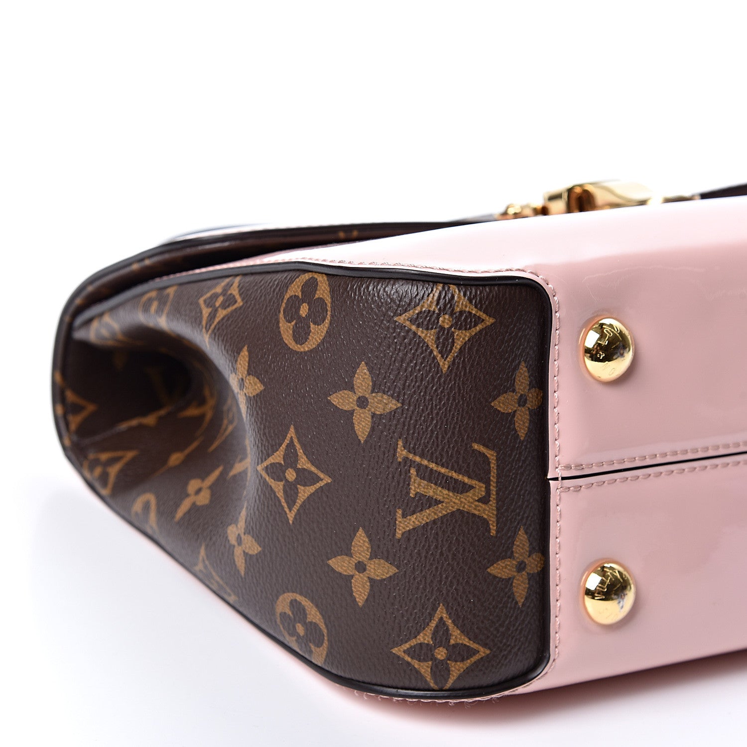 Louis Vuitton Patent Calfskin Monogram Cherrywood PM Rose Ballerine 9 of 11