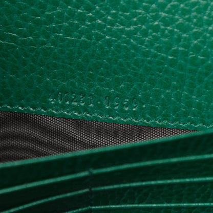 Gucci Calfskin Mini Dionysus Chain Wallet Emerald 7 of 11