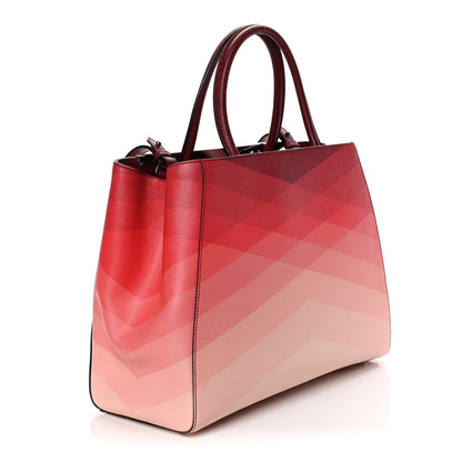 Fendi Vitello Elite Geometric Degrade Regular 2Jours Tote 8 of 15