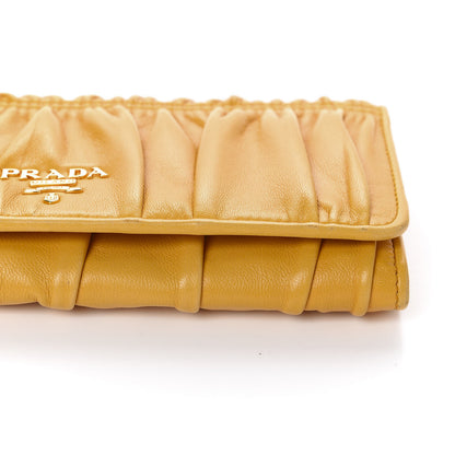 Prada Nappa Gaufre Continental Wallet Ginestra 9 of 16