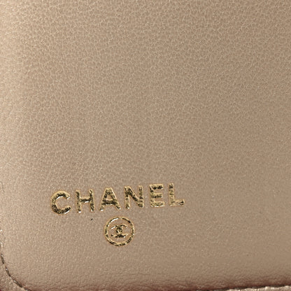 Chanel Lambskin Camellia Embossed Zip Around Organizer Wallet Fuchsia 6 of 9