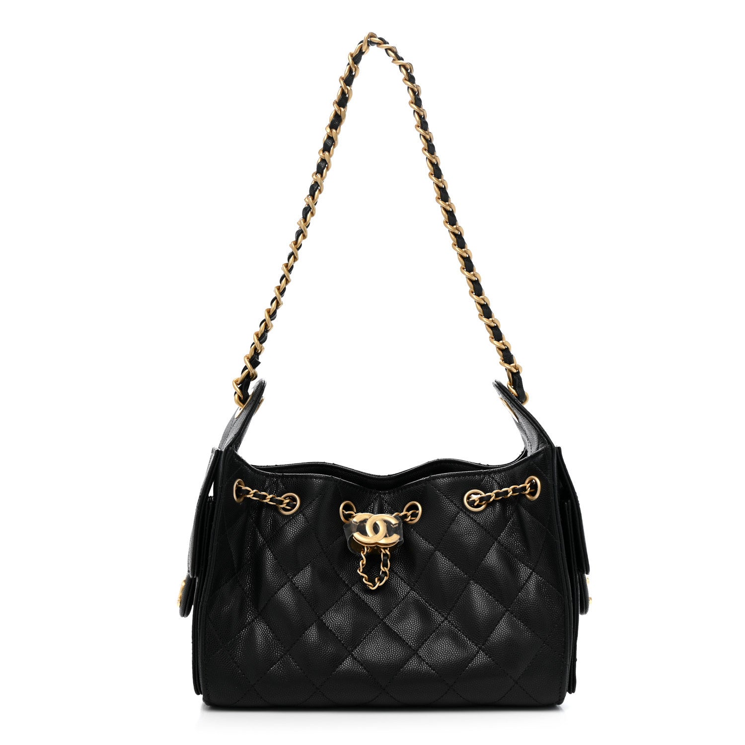 Chanel Caviar Quilted Mini Chanel 25 Handbag Black 1 of 11