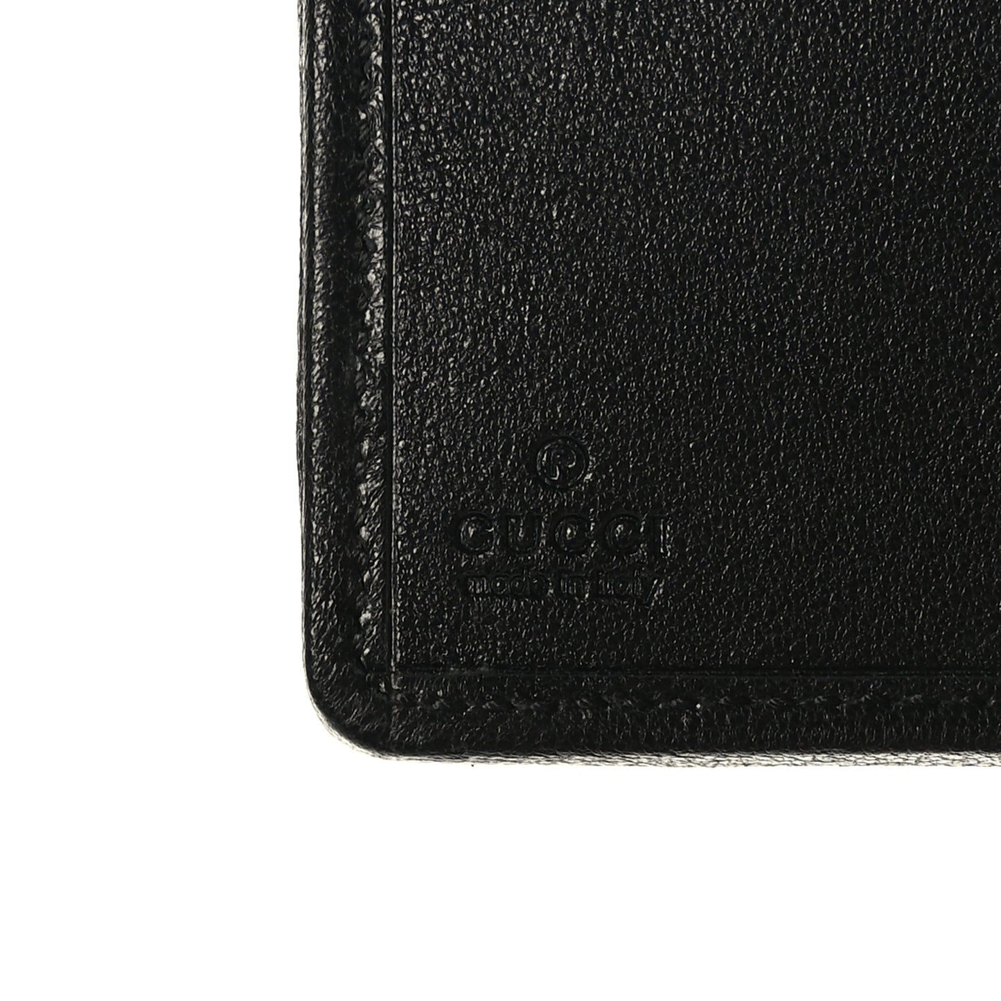 Sakai Be Green Calfskin Diagonal Stitched Blondie Travel Wallet Black
