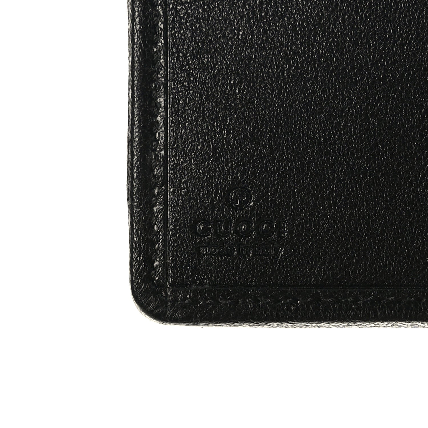 Gucci Sakai Be Green Calfskin Diagonal Stitched Blondie Travel Wallet Black 7 of 8