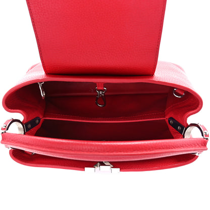 Louis Vuitton Taurillon Capucines PM Scarlet 4 of 10