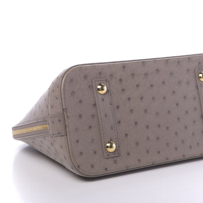 Louis Vuitton Ostrich Alma PM Gris 8 of 10