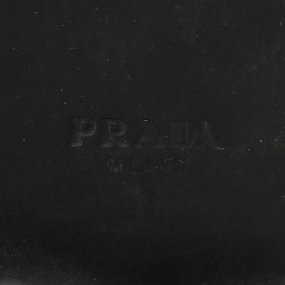 Prada Spazzolato Metal Triangle Logo 40mm Loafers 39 Black 7 of 9