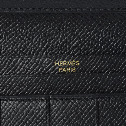Hermes Epsom Bearn Gusset Wallet Black 8 of 8