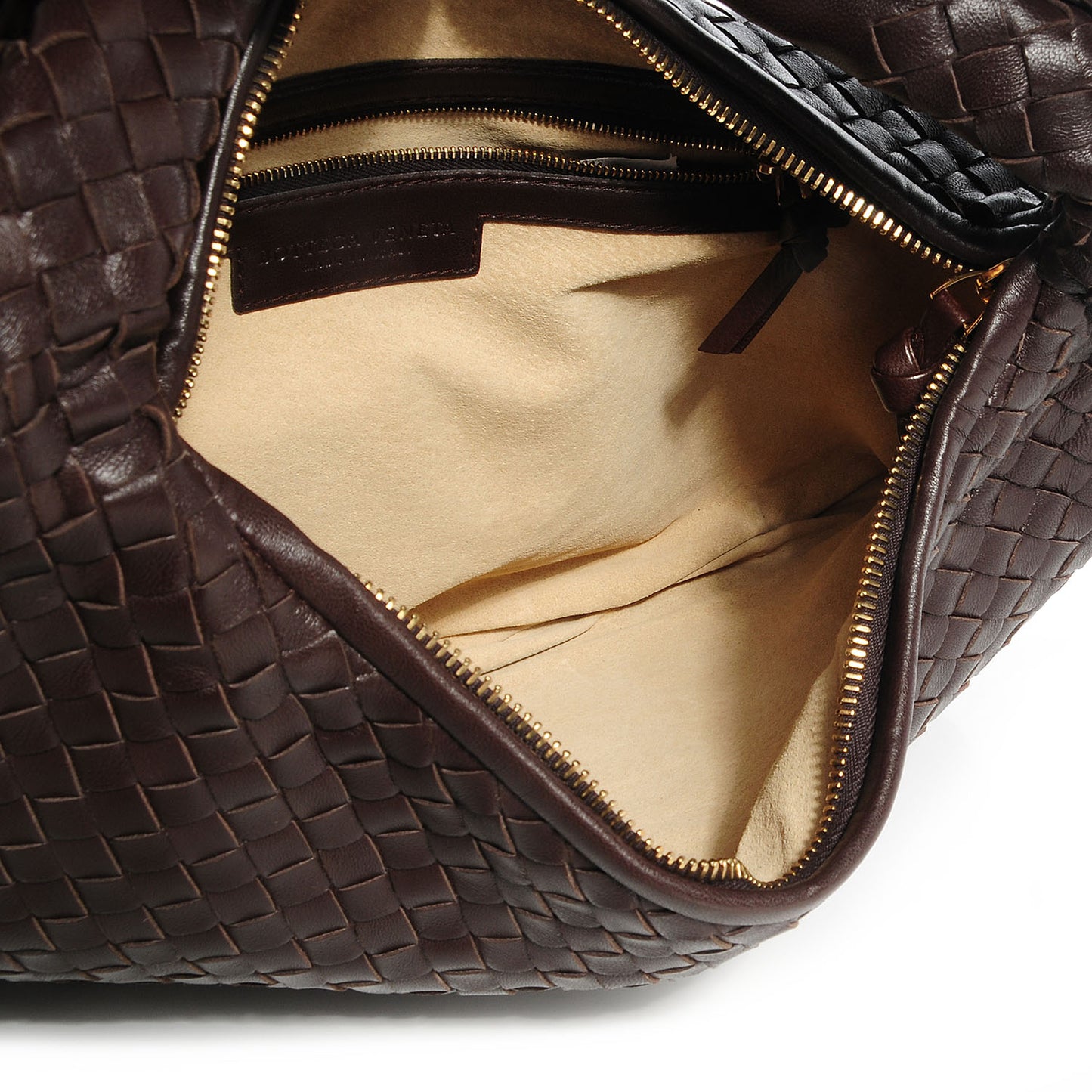 Nappa Intrecciato Medium Veneta Hobo Ebano