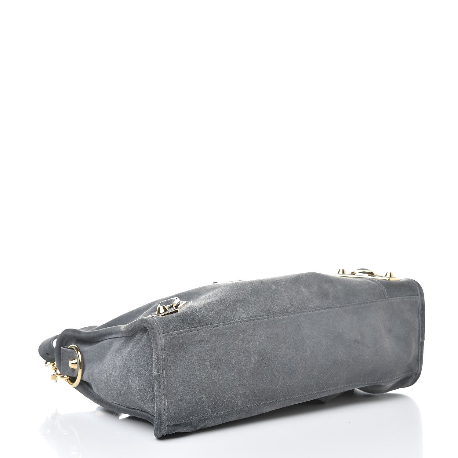 Balenciaga Baby Daim Suede Gold Metallic Edge Hardware City Gris Plomb 4 of 12