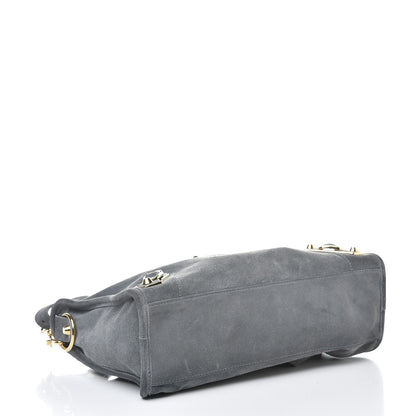 Balenciaga Baby Daim Suede Gold Metallic Edge Hardware City Gris Plomb 4 of 12