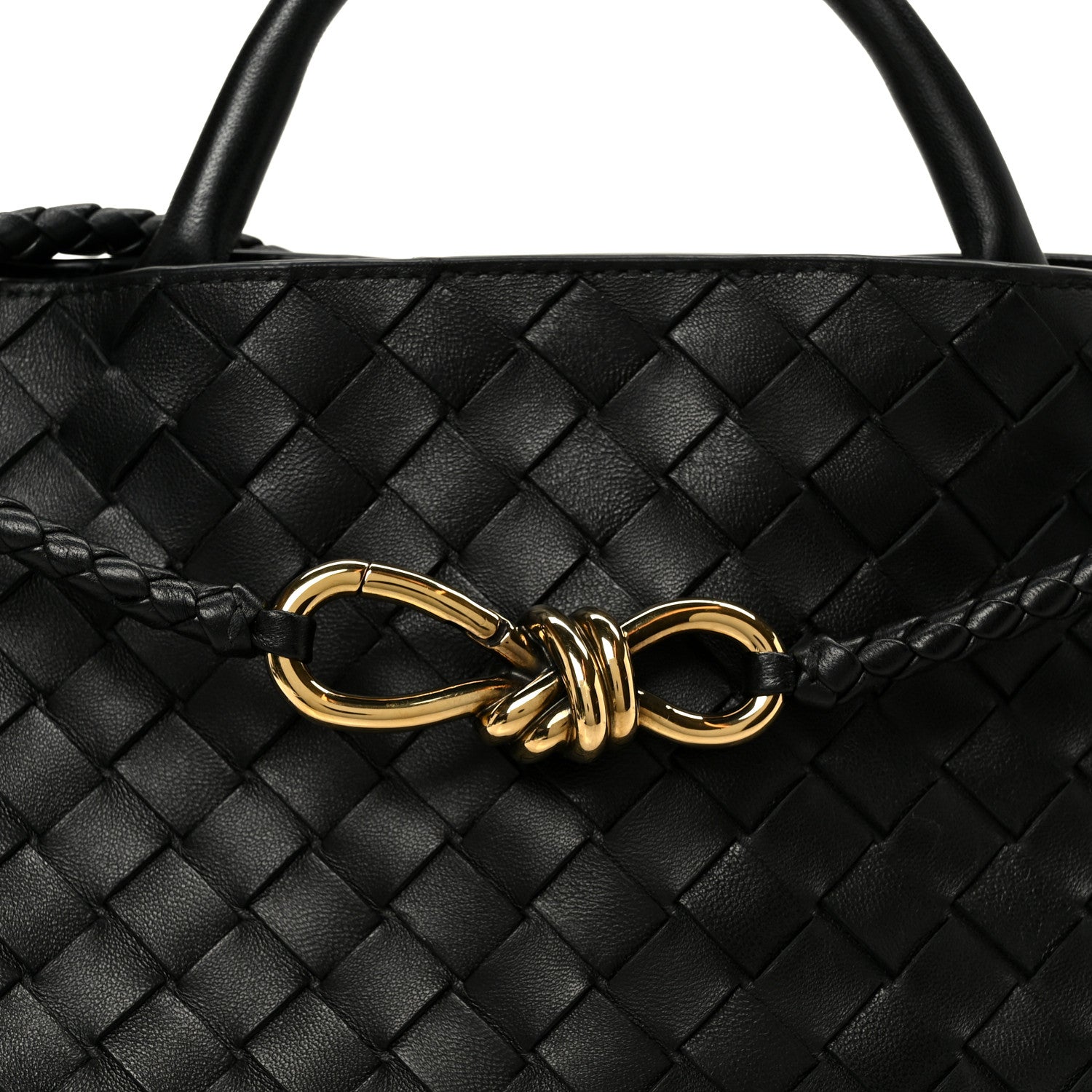 Bottega Veneta Nappa Intrecciato Small East West Andiamo Shoulder Bag Black 10 of 12
