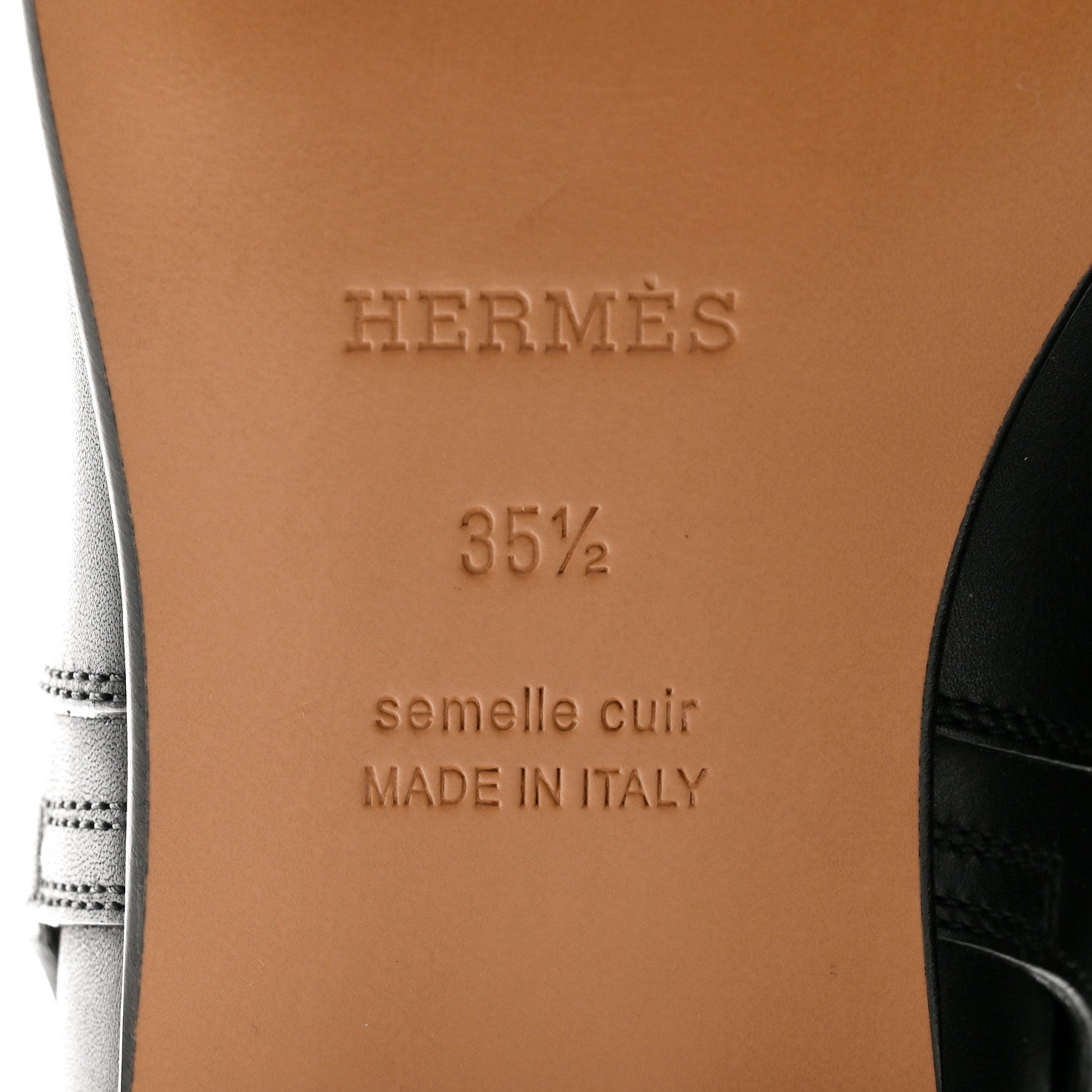 Hermes Calfskin Neo Low Boots 35.5 Black 6 of 9