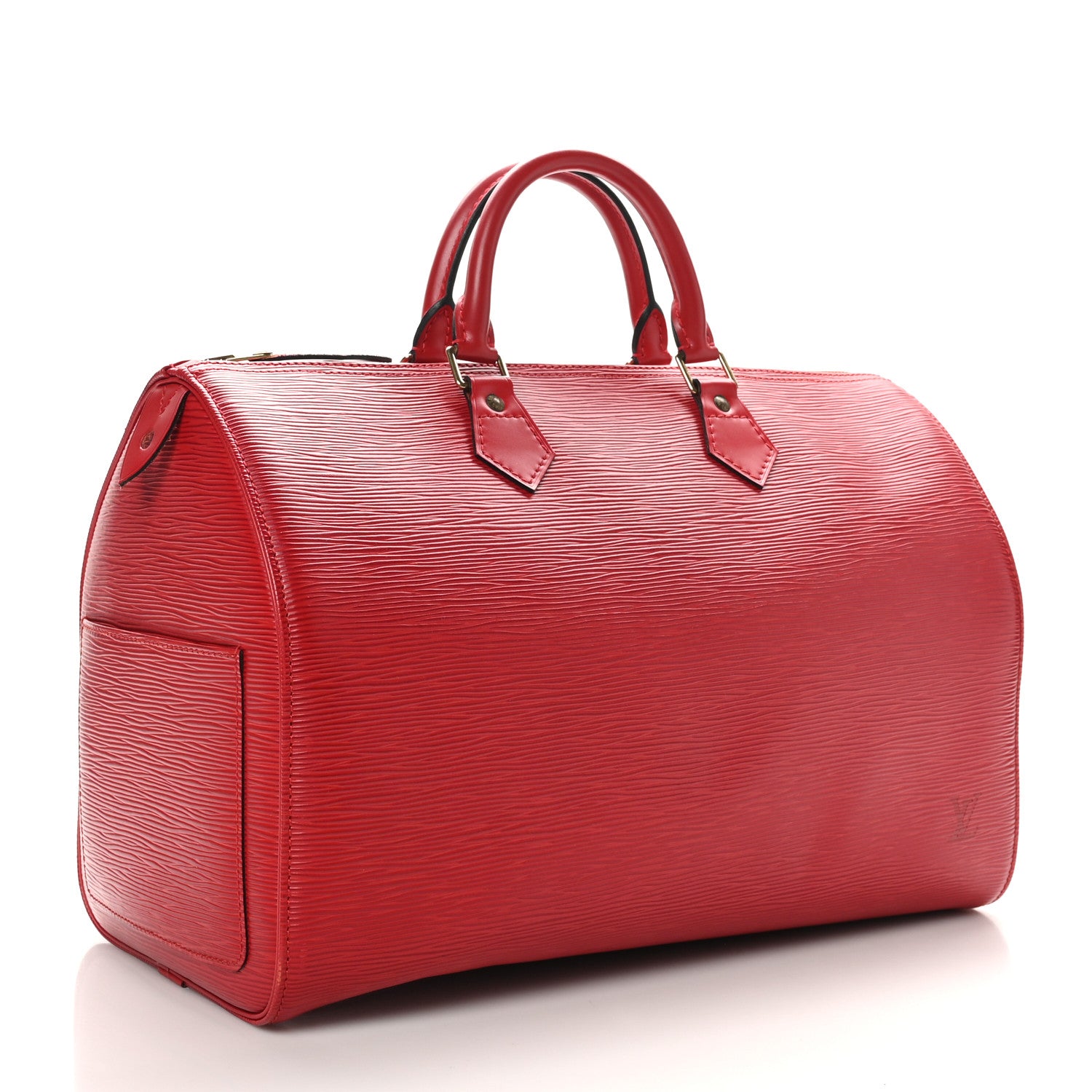 Louis Vuitton Epi Speedy 35 Castillan Red 3 of 11