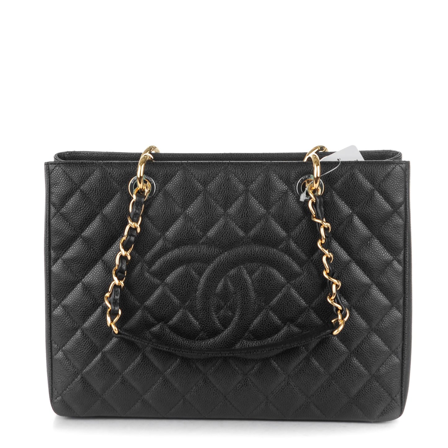 Caviar Quilted Grand Shopping Tote GST Black