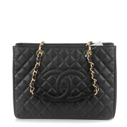 Chanel Caviar Quilted Grand Shopping Tote GST Black 1 of 7