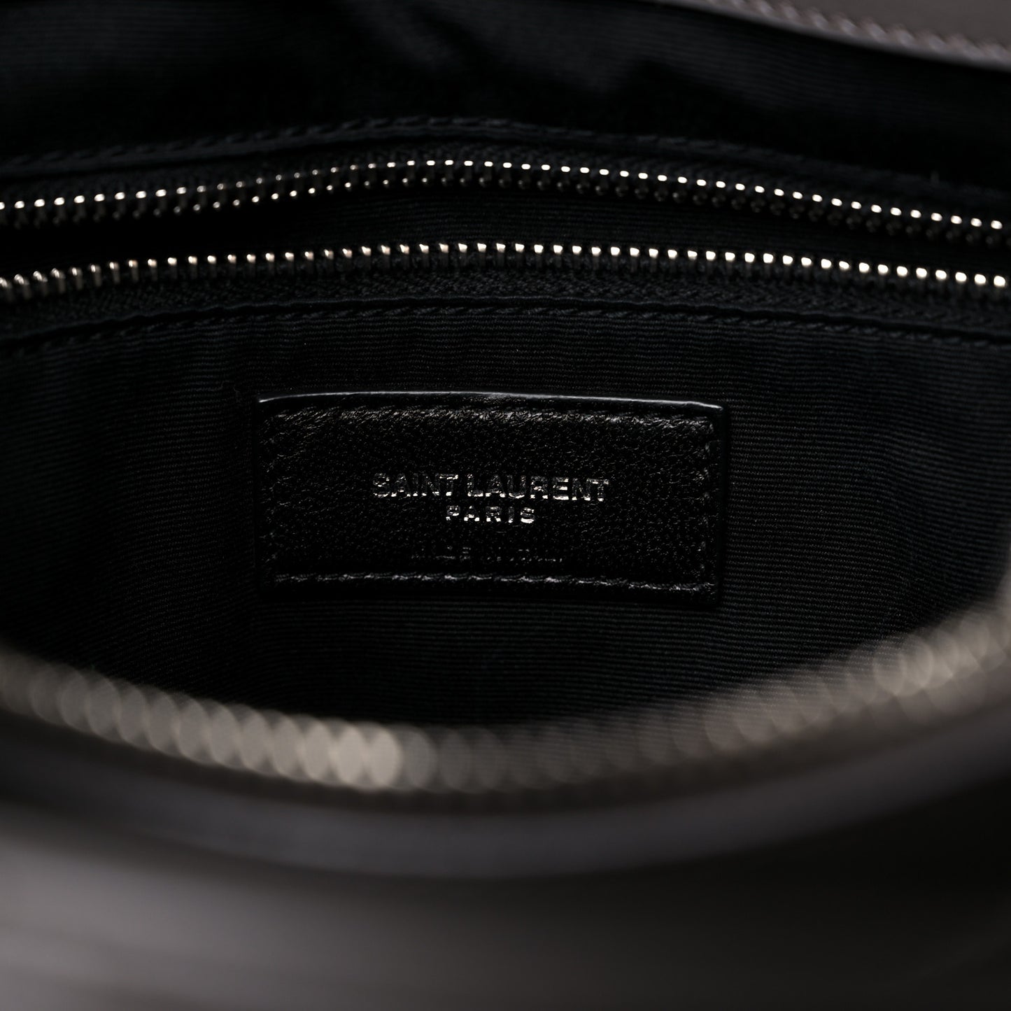 Calfskin Y Quilted Monogram Medium Loulou Chain Satchel Asphalt