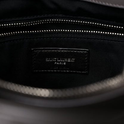 Saint Laurent Calfskin Y Quilted Monogram Medium Loulou Chain Satchel Asphalt 7 of 13