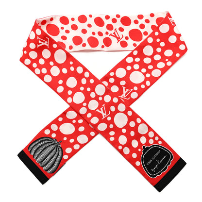 Louis Vuitton LV x YK Infinity Dots Bandeau Red White 1 of 3