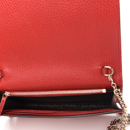 Gucci Dollar Calfskin Medium Betty Chain Wallet Tabasco 5 of 11