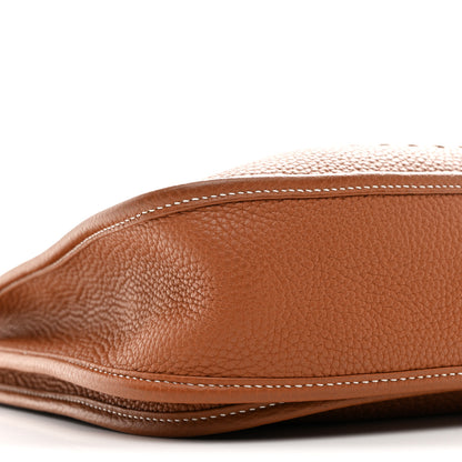 Hermes Taurillon Clemence Evelyne III PM Gold 8 of 9