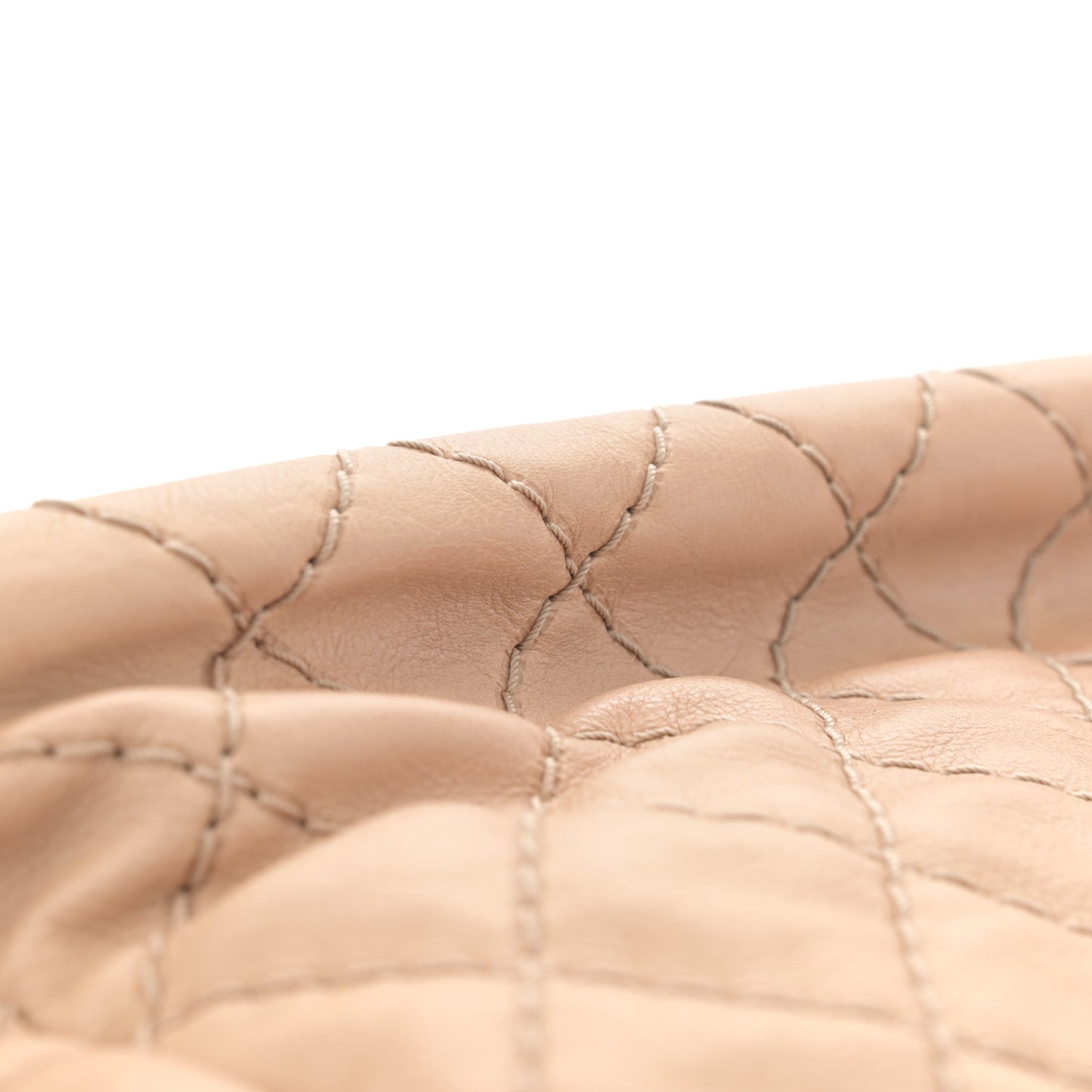 Calfskin Medium Stitch It Tote Beige