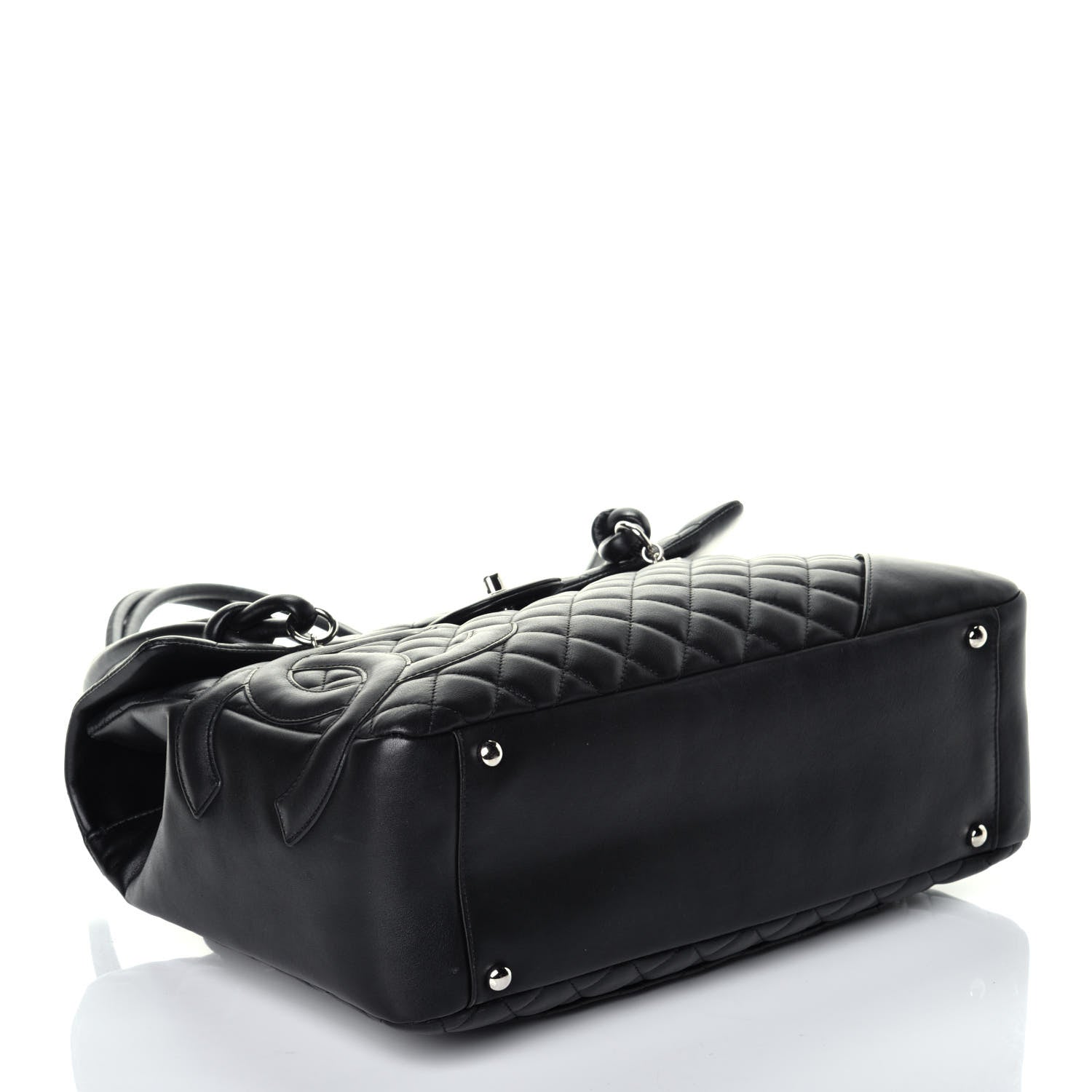 Chanel Calfskin Quilted Large Cambon Flap Black 4 of 8
