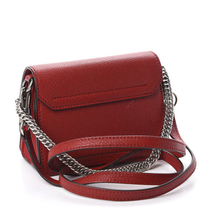 Givenchy Goatskin Mini GV3 Shoulder Bag Bright Red 3 of 10