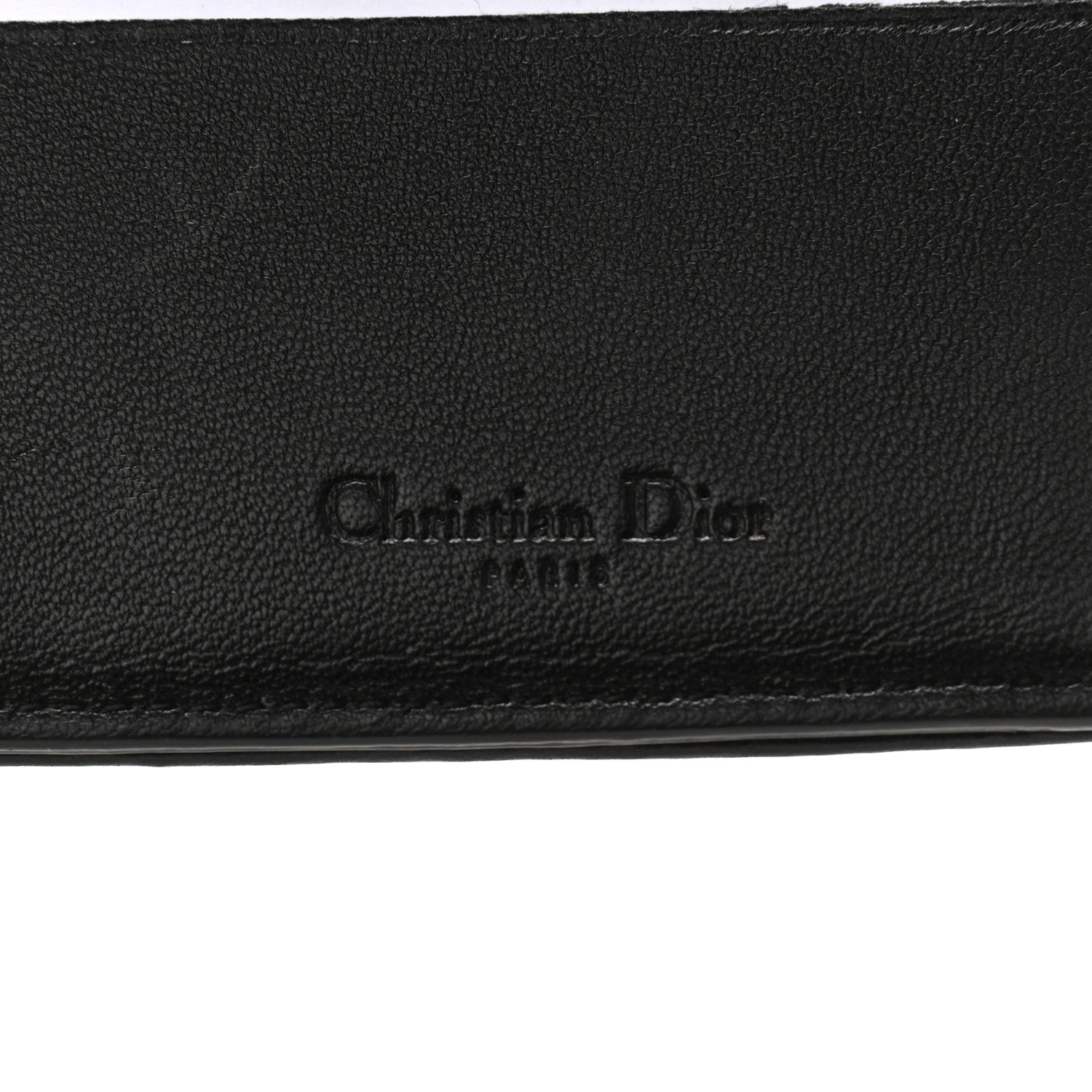 Christian Dior Lambskin Cannage Rendezvous Wallet Black 6 of 7
