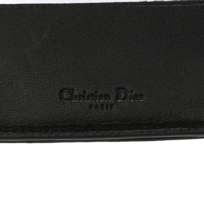 Christian Dior Lambskin Cannage Rendezvous Wallet Black 6 of 7