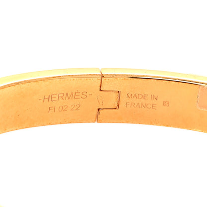 Hermes Enamel Mini Clic Chaine d'Ancre Bracelet PM Rose Candeur 5 of 6