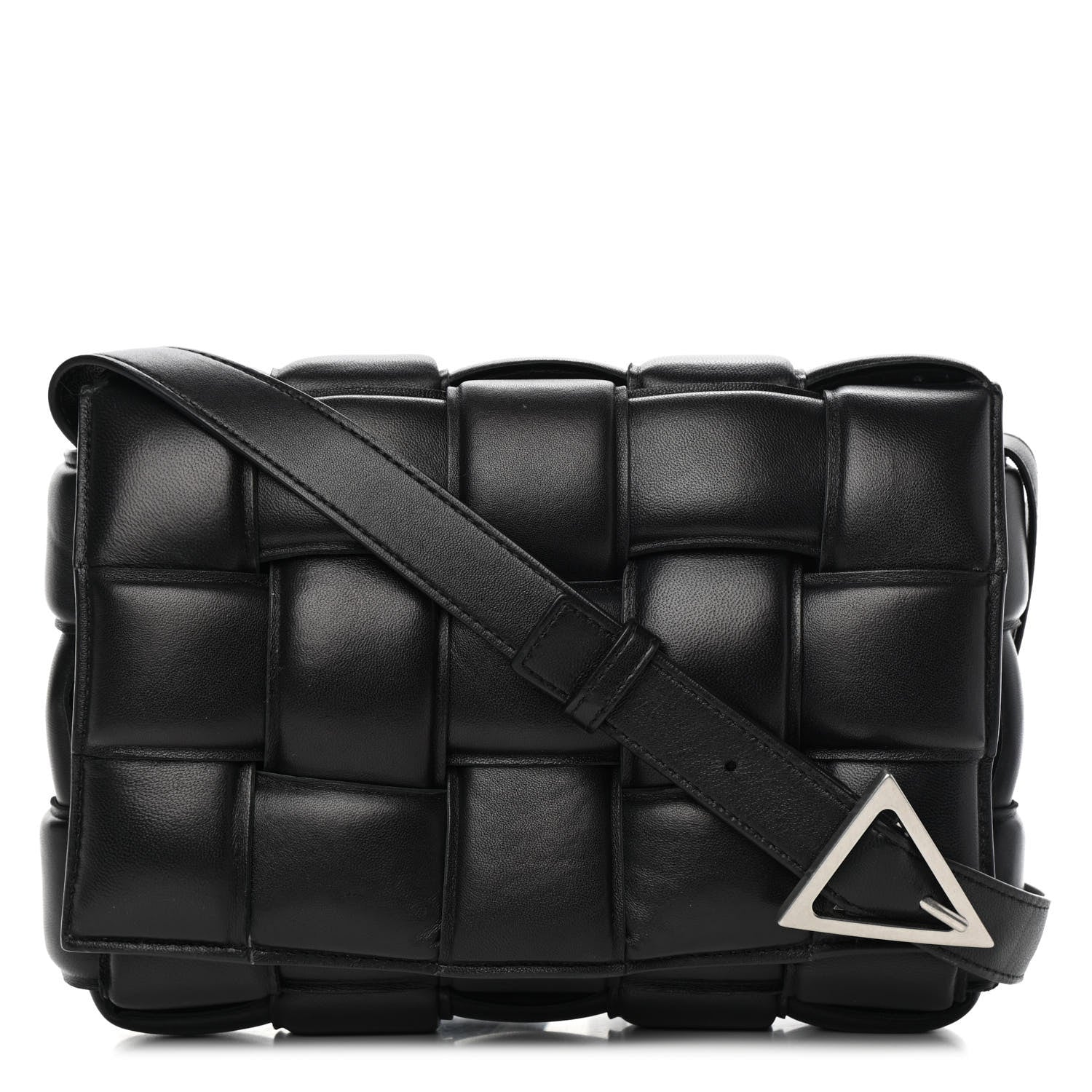 Bottega Veneta Nappa Maxi Intreccio Padded Cassette Crossbody Bag Black 1 of 9
