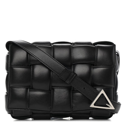 Bottega Veneta Nappa Maxi Intreccio Padded Cassette Crossbody Bag Black 1 of 9