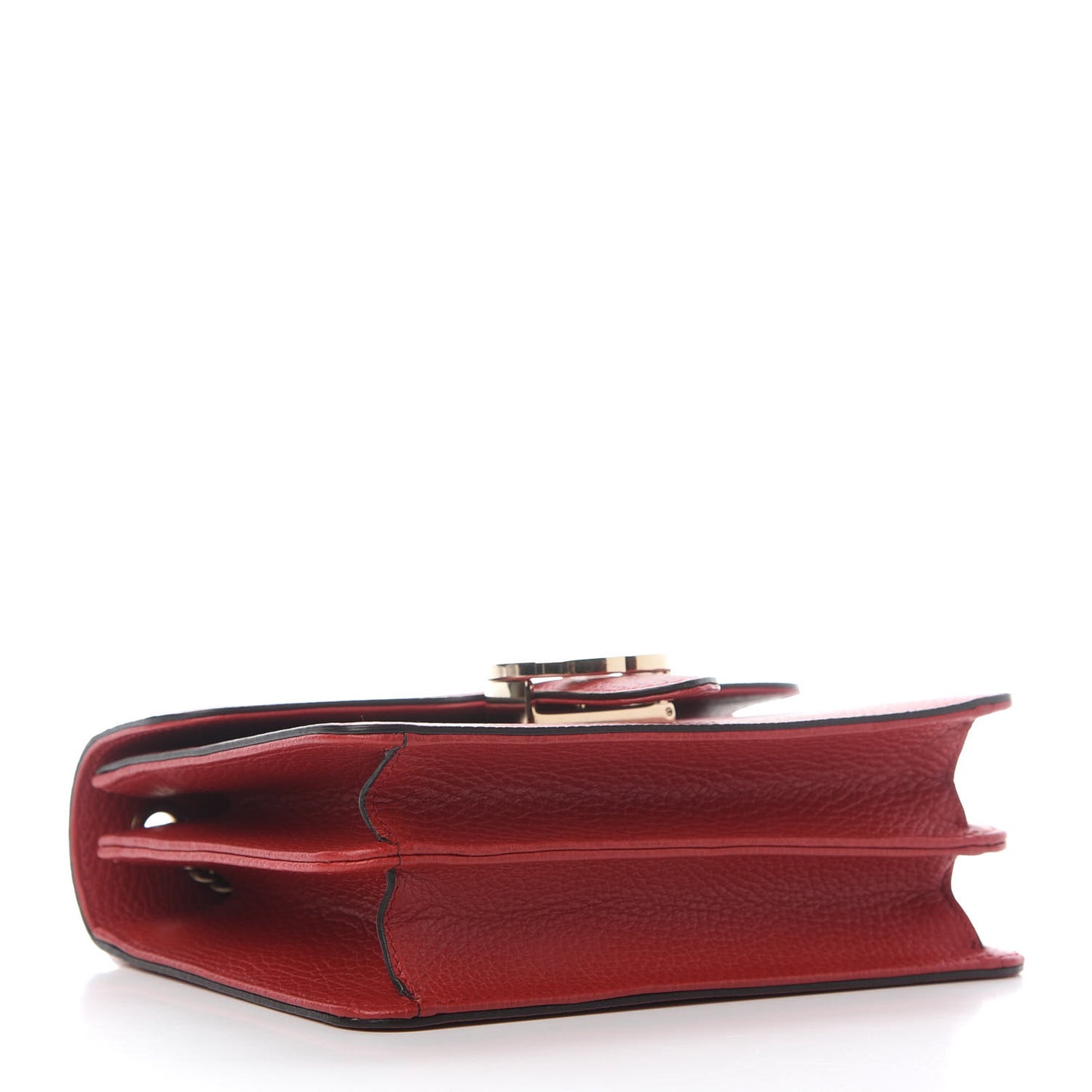 Dollar Calfskin Small Interlocking G Shoulder Bag Red