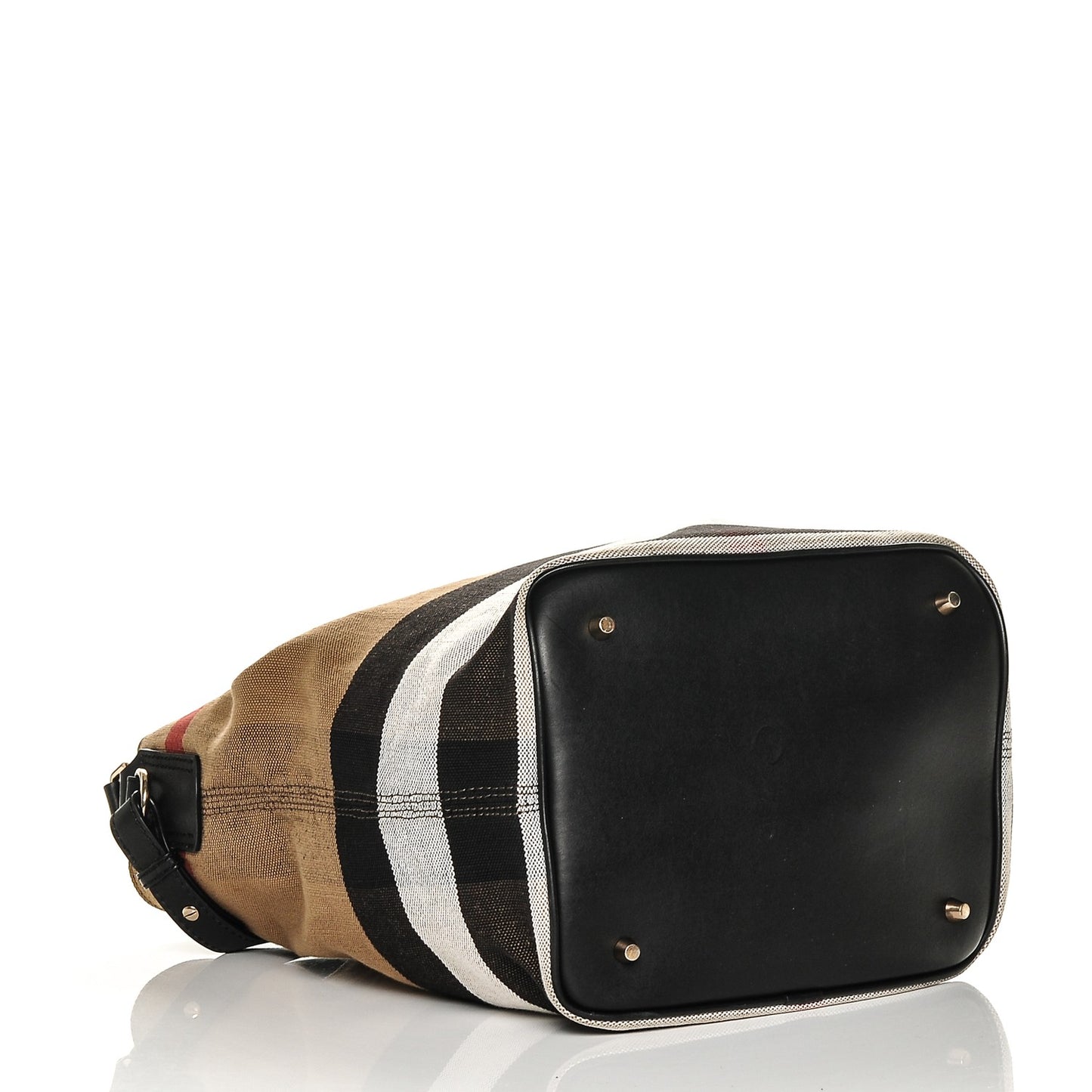 Canvas Mega Check Medium Ashby Hobo Black