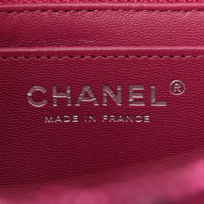Chanel Metallic Tweed Quilted Mini Rectangular Flap Pink 6 of 11