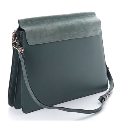 Chloe Suede Calfskin Medium Faye Shoulder Bag Teal 3 of 16