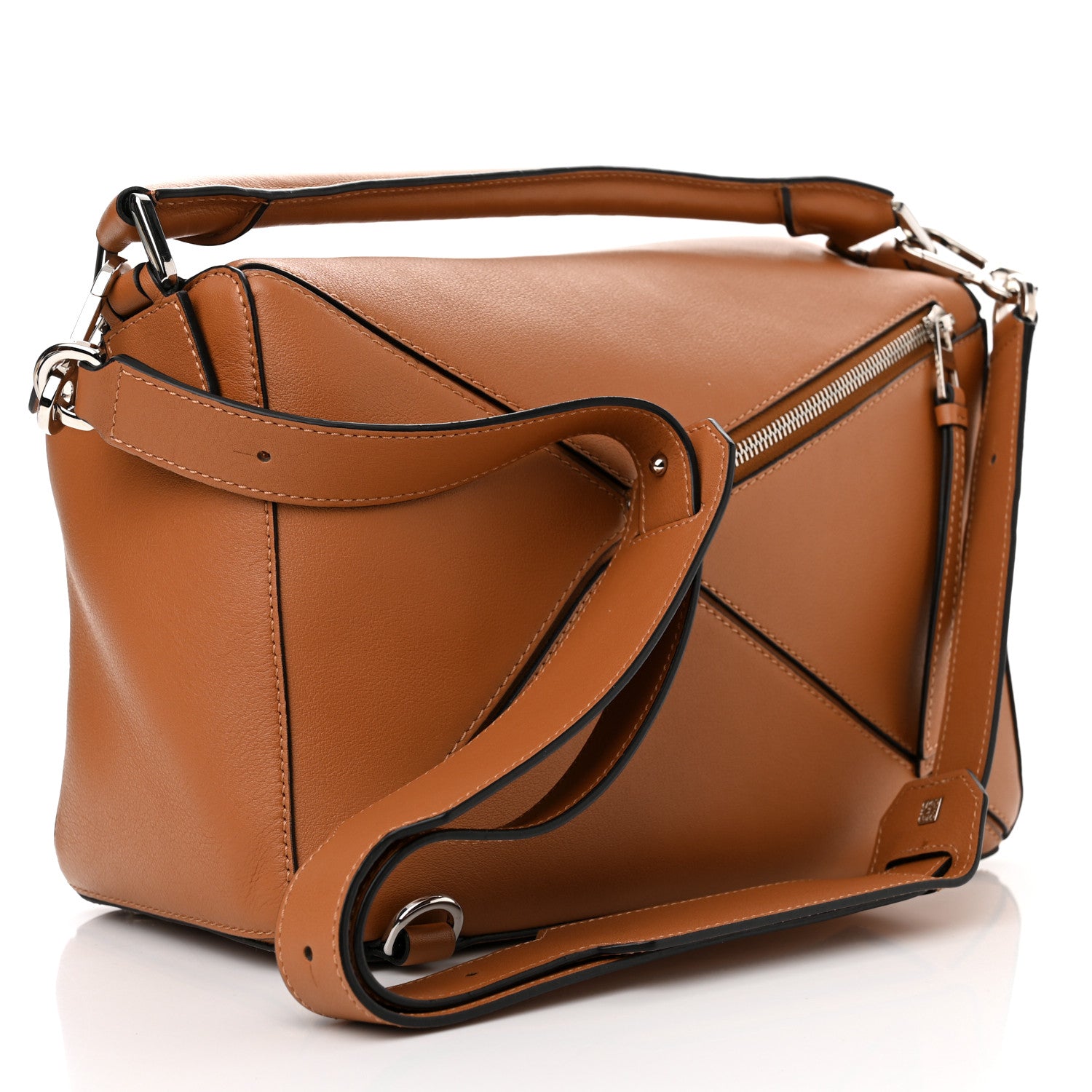 Loewe Calfskin Medium Puzzle Bag Tan 3 of 10