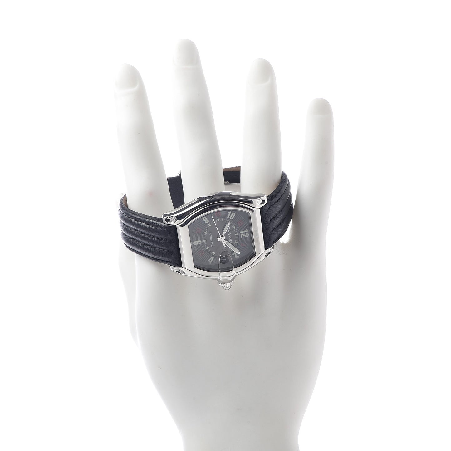 Stainless Steel Calfskin 37mm Las Vegas Roadster Automatic Watch Black