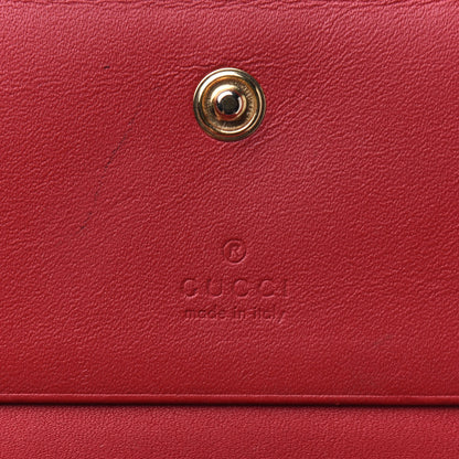 Gucci GG Supreme Monogram Blooms Card Case Beige Blue Navy Hibiscus Red 6 of 14